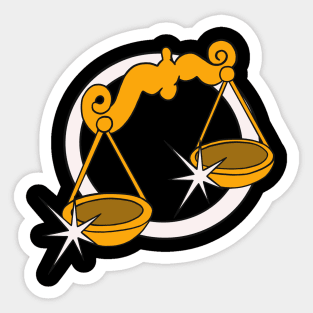 Libra Zodiac Sign Sticker